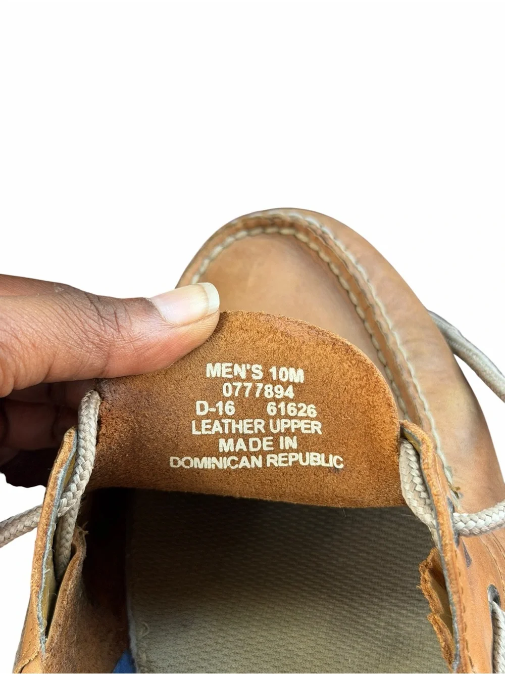 Sperry Top-Sider Men’s 10M Tan Leather Authentic Original Boat Shoes Preppy